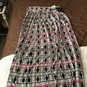 Cynthia Rowley Multi Print Maxi Skirt - Sz 1X